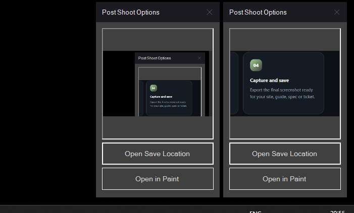 Example screenshot captured with ScreenShooter